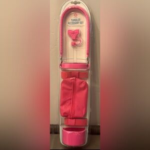Pink Tumbler Accessory Set in Pink. Brand New.